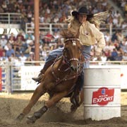 Quebec, Randonn�e � cheval et festivit�s Western de St Victor en Beauce, Canada.